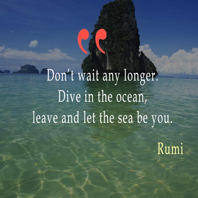 Rumi Travel Quotes Ocean