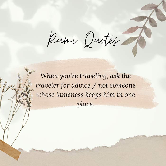 Rumi travel quotes #20