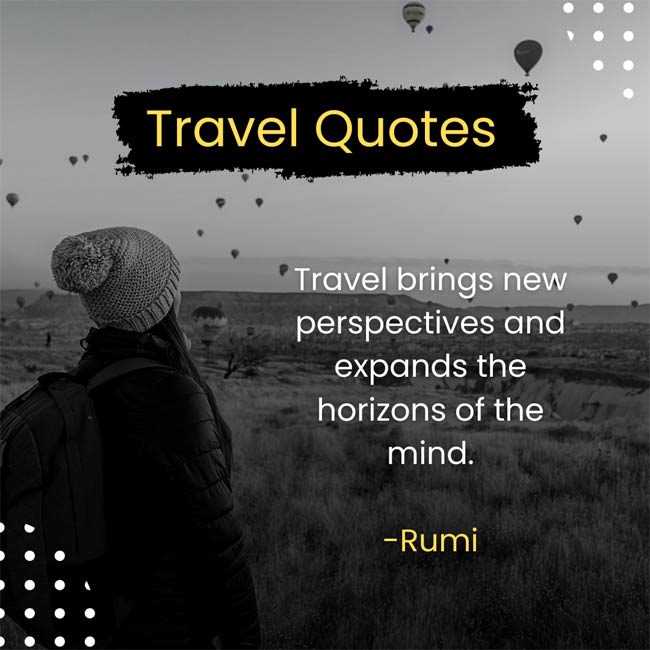 Rumi Travel quotes Travel Perspectives